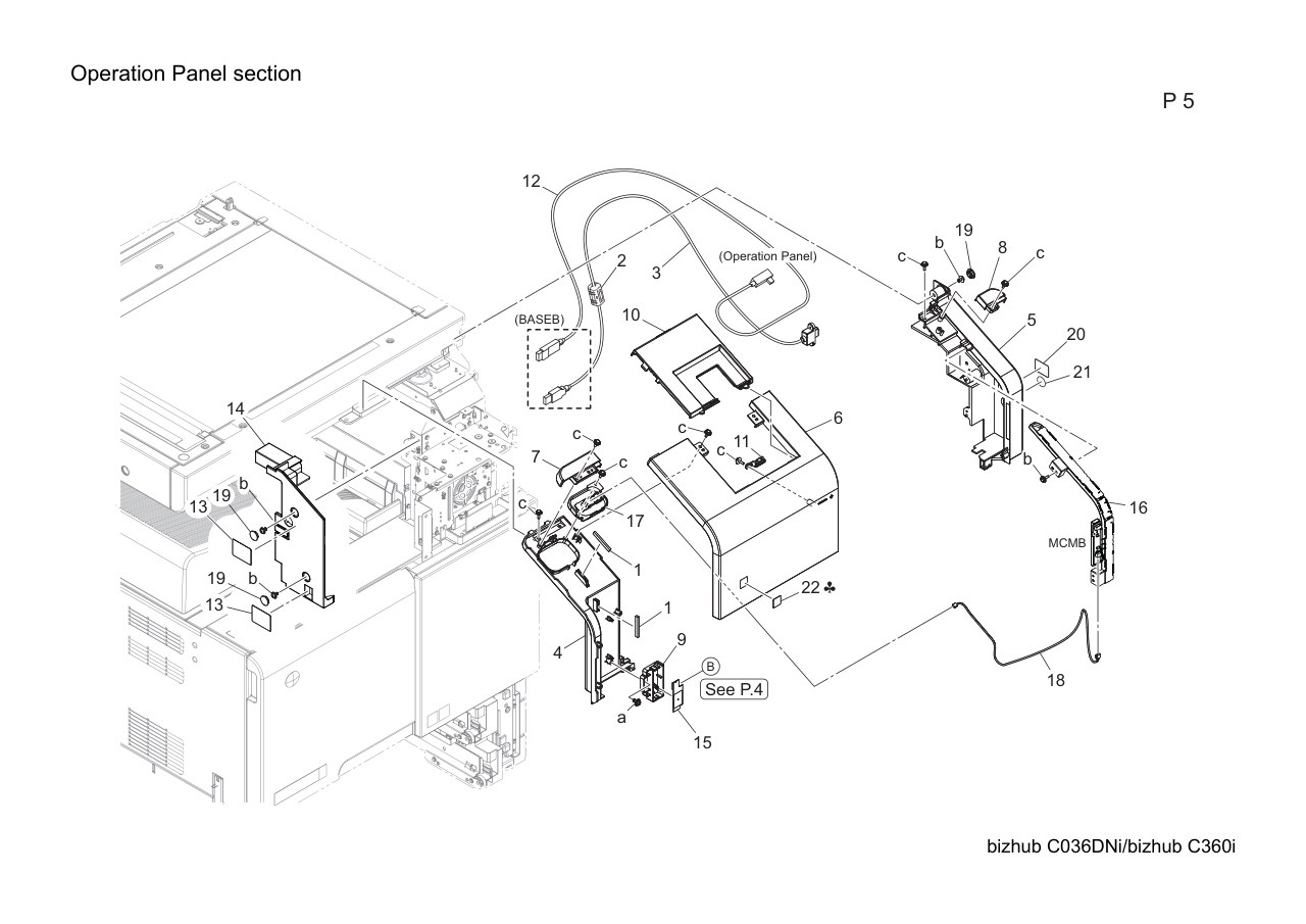 Konica Bizhub C360i Parts