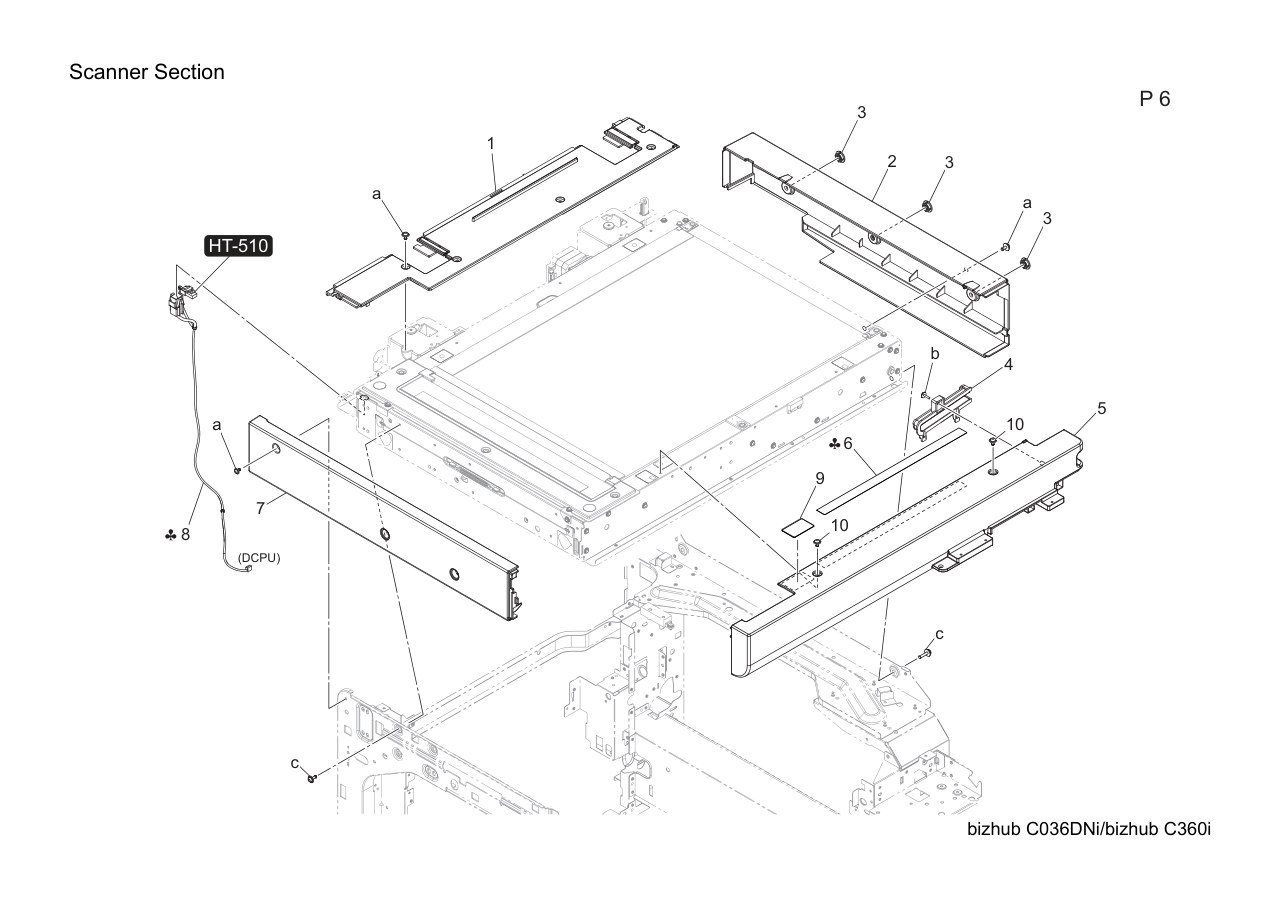 Konica Bizhub C360i Parts