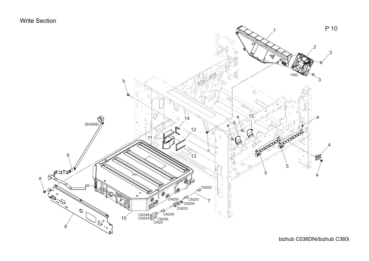 Konica Bizhub C360i Parts