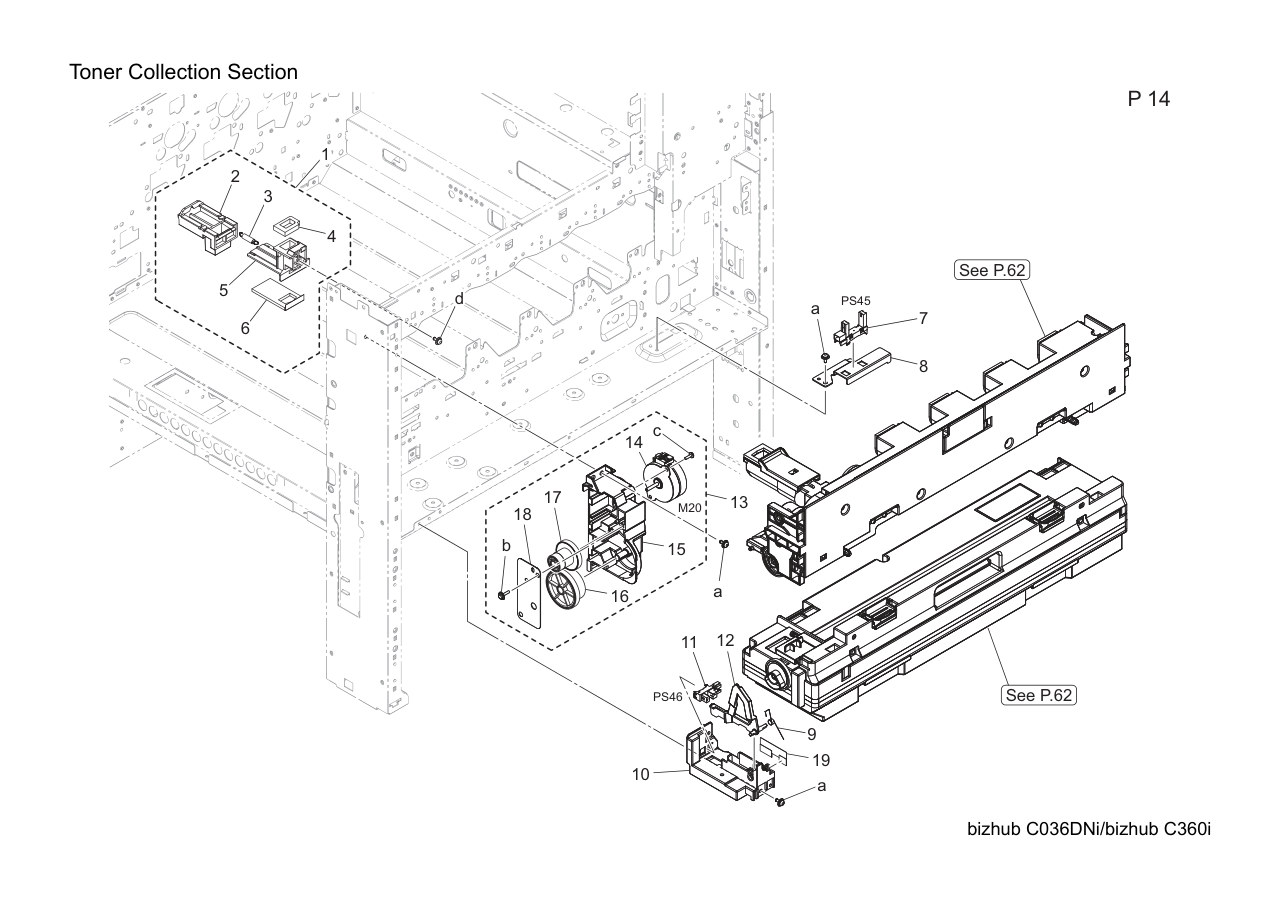 Konica Bizhub C360i Parts