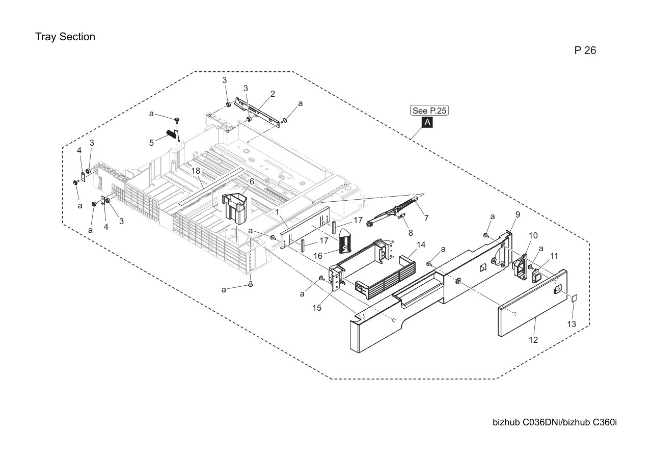 Konica Bizhub C360i Parts