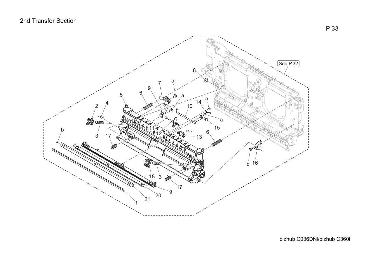 Konica Bizhub C360i Parts