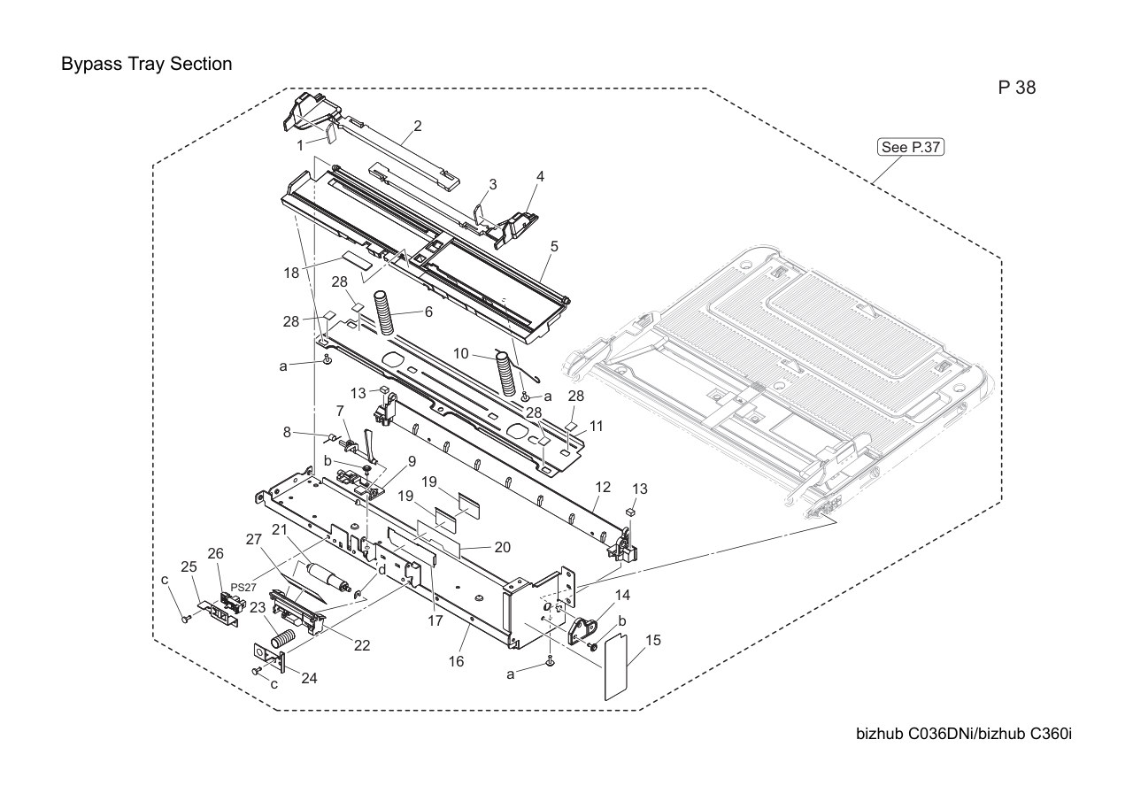 Konica Bizhub C360i Parts