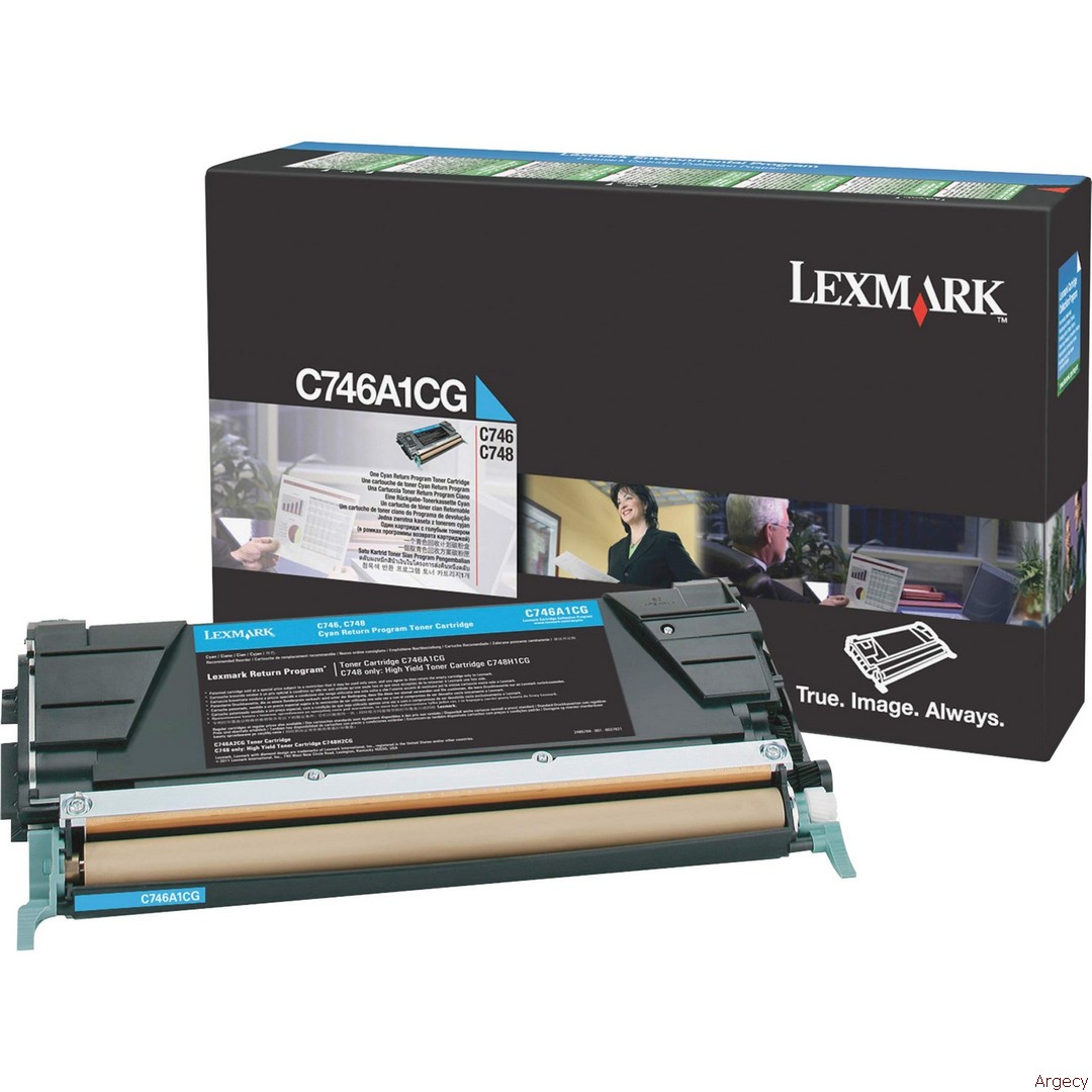 C746, C748 Cyan Return Program Toner Cartridge