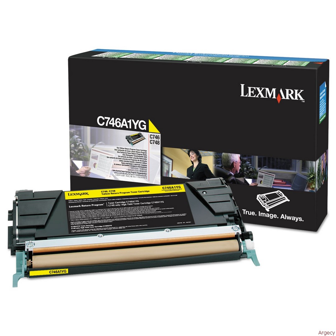 C746, C748 Yellow Return Program Toner Cartridge