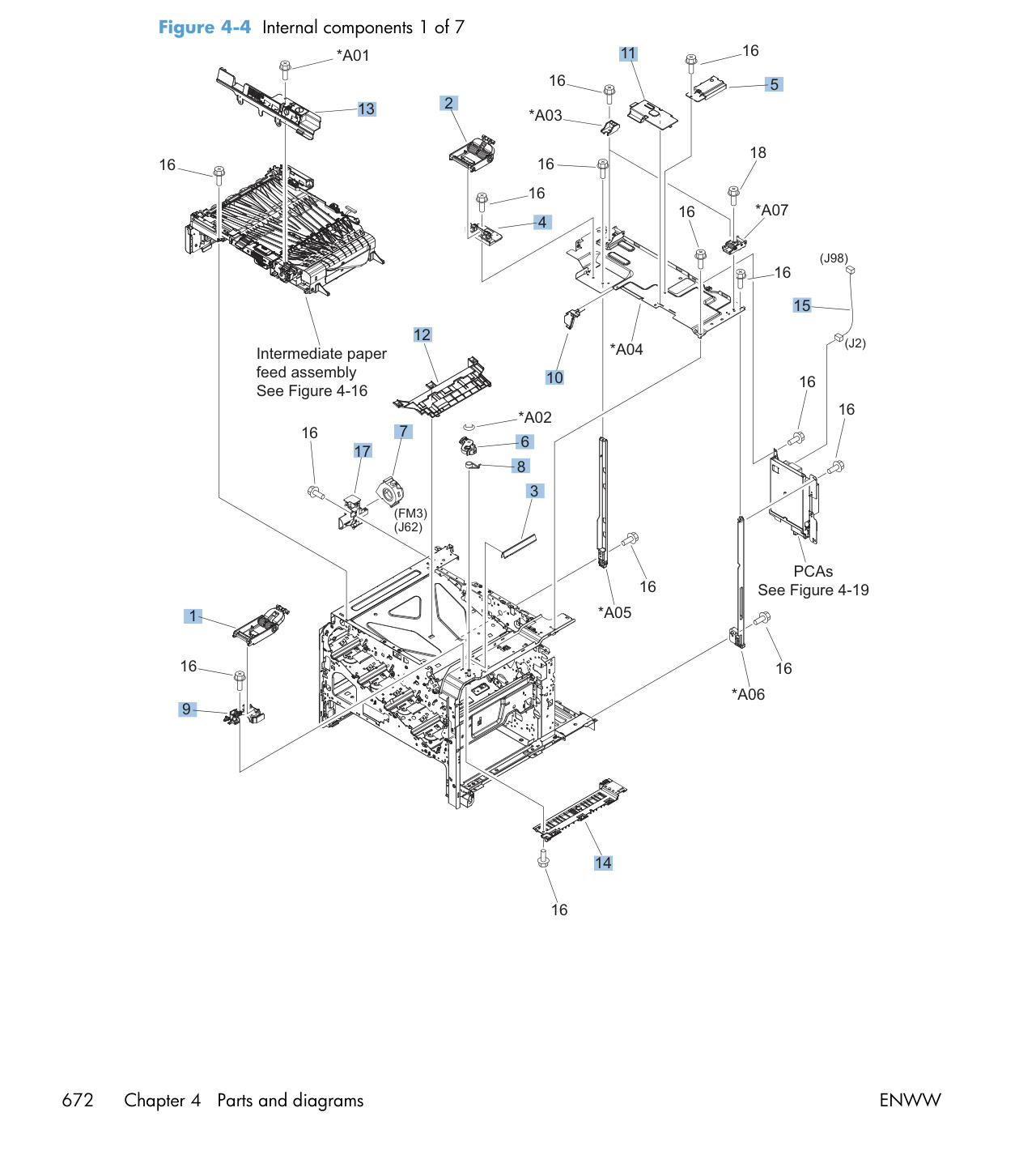 4-4 Internal components 1 of 7