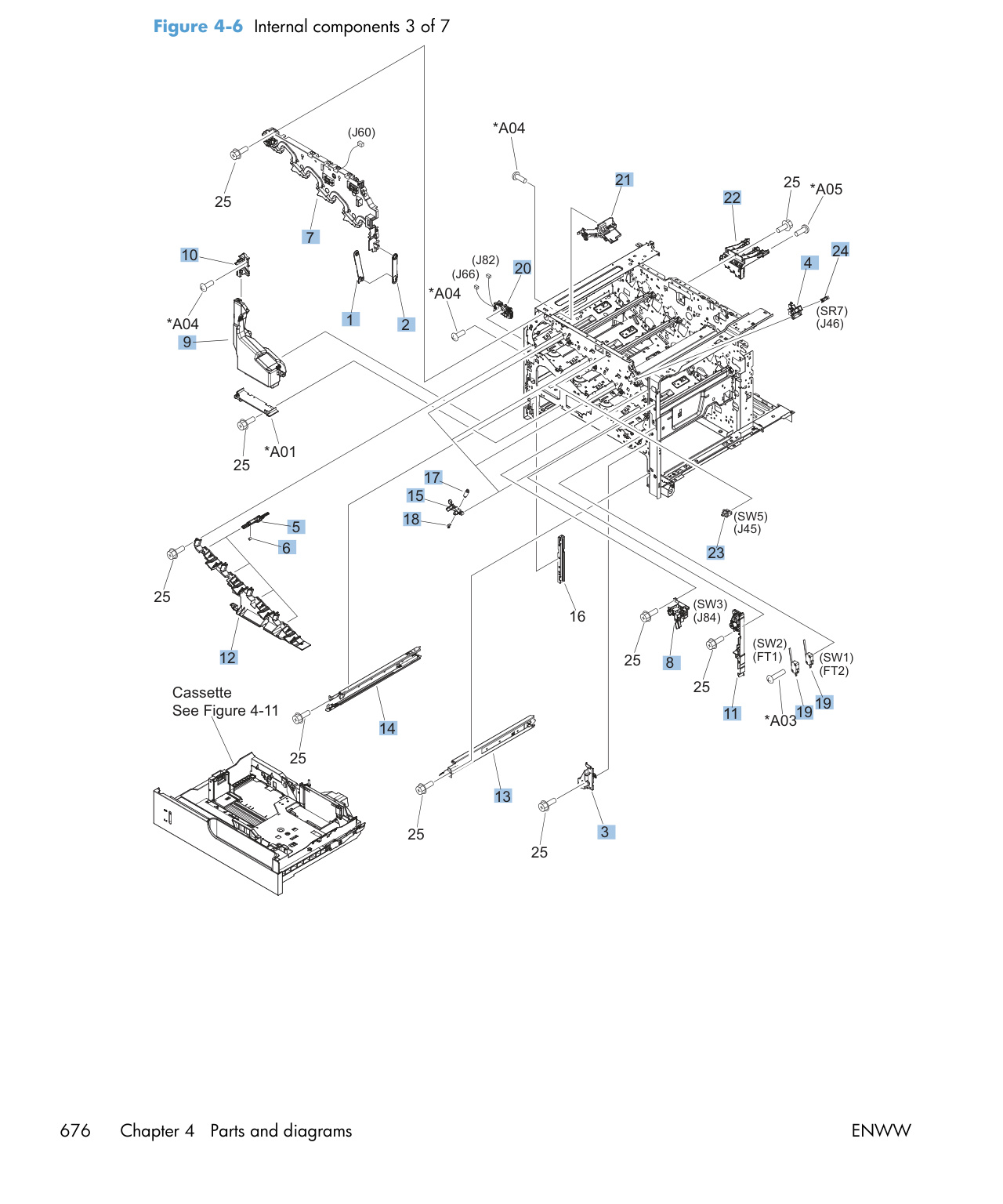 4-6 Internal components 3 of 7