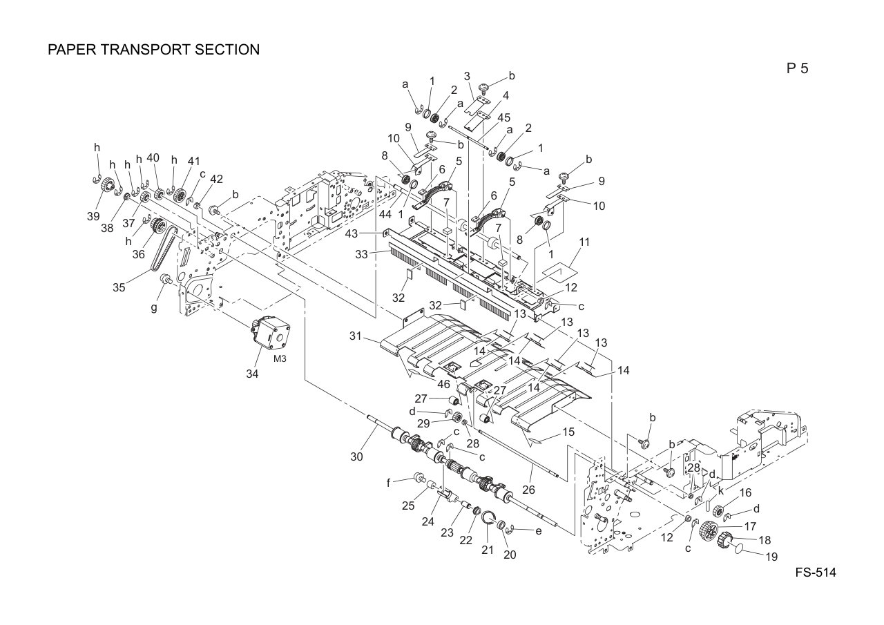 Konica FS-514 Finisher Parts