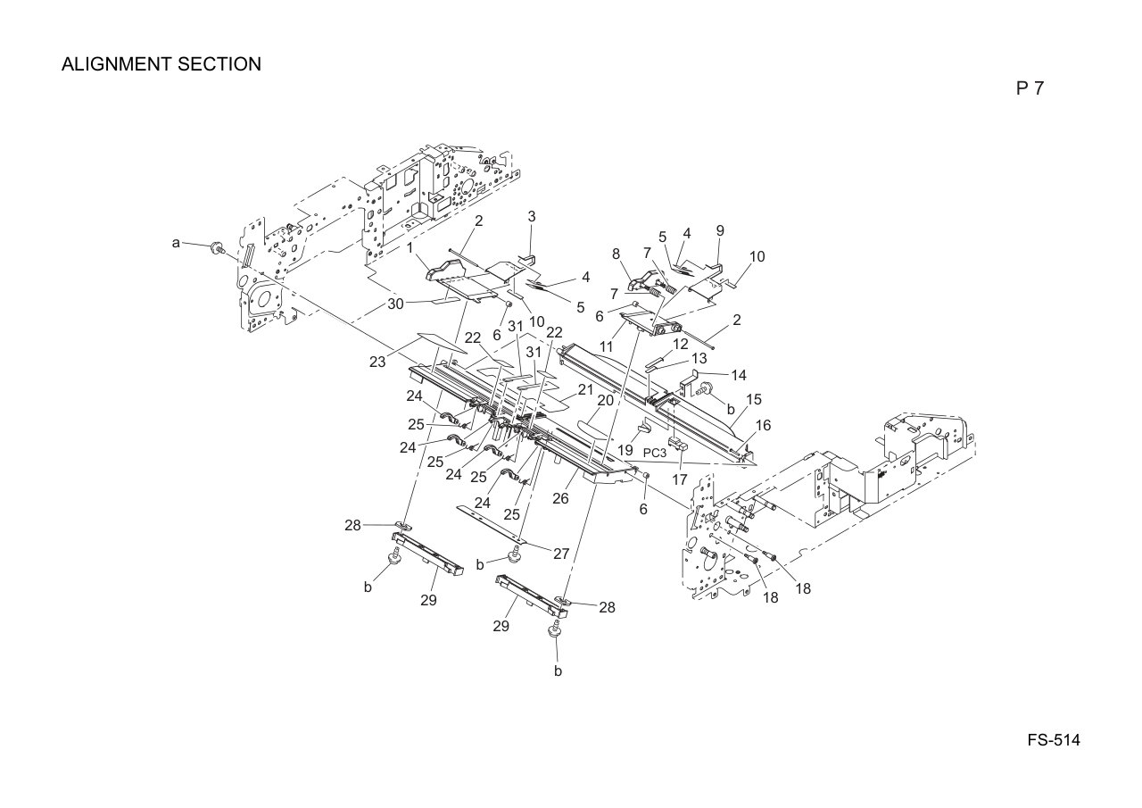 Konica FS-514 Finisher Parts