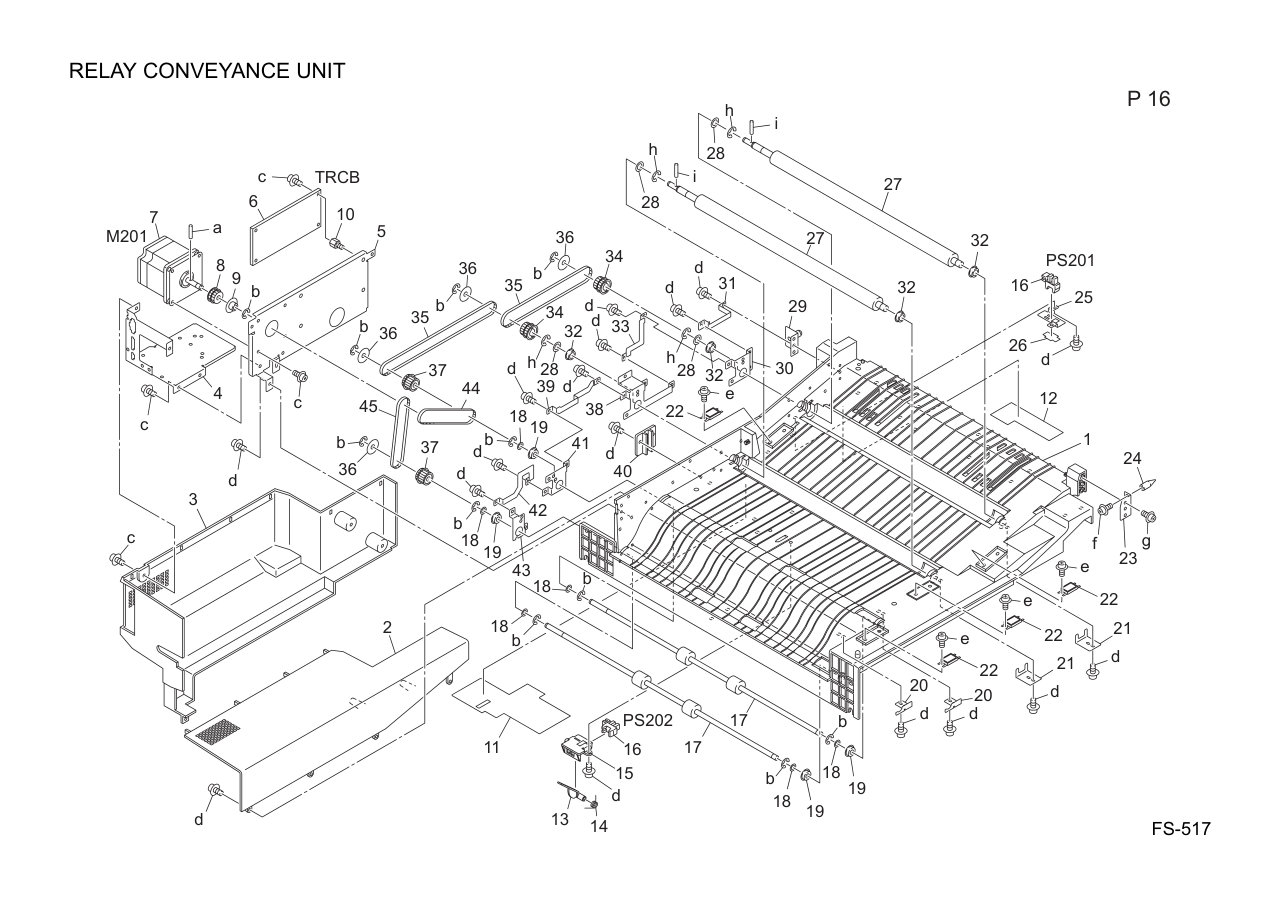 Konica FS-517 Finisher Parts