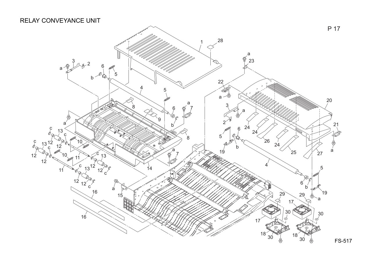 Konica FS-517 Finisher Parts
