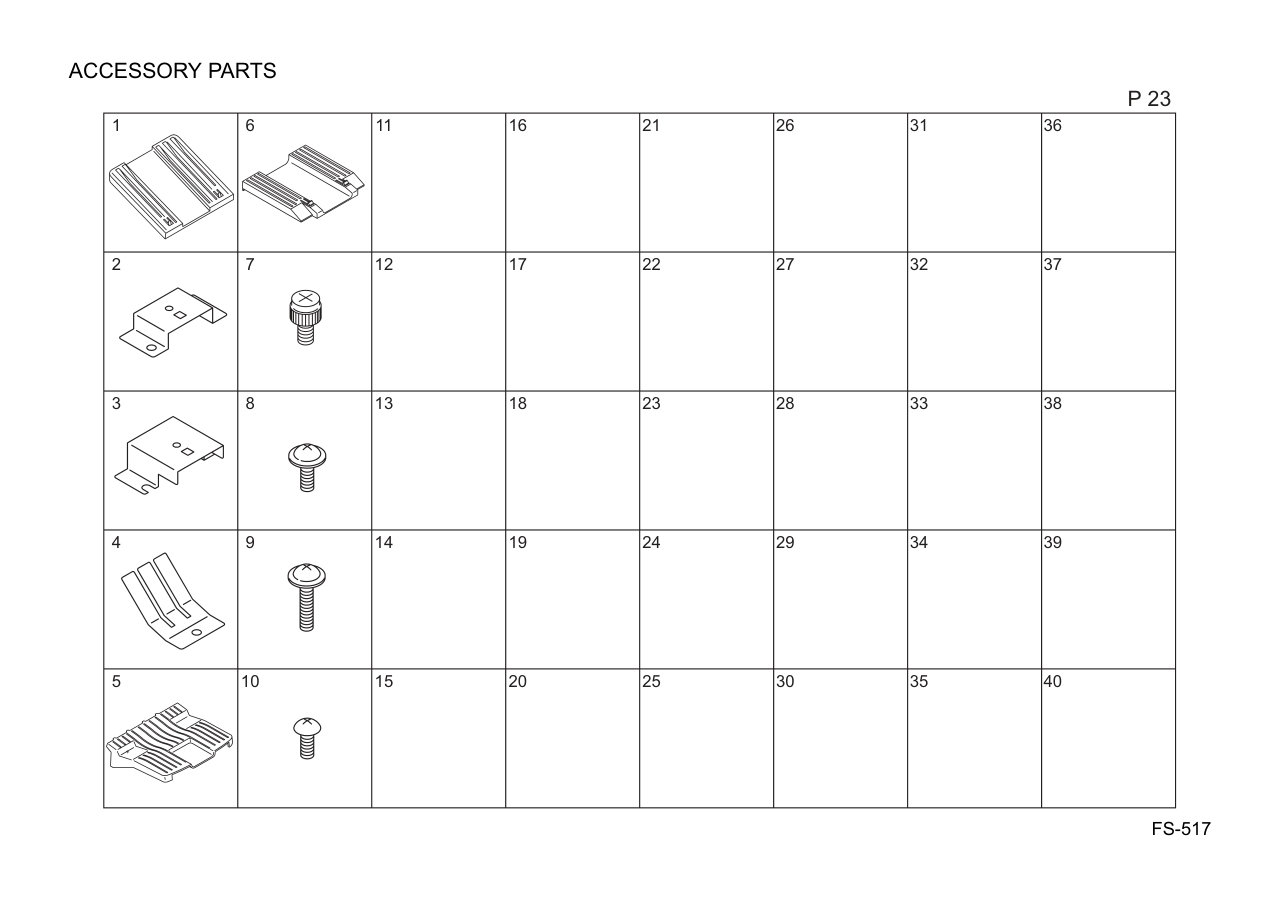 Konica FS-517 Finisher Parts
