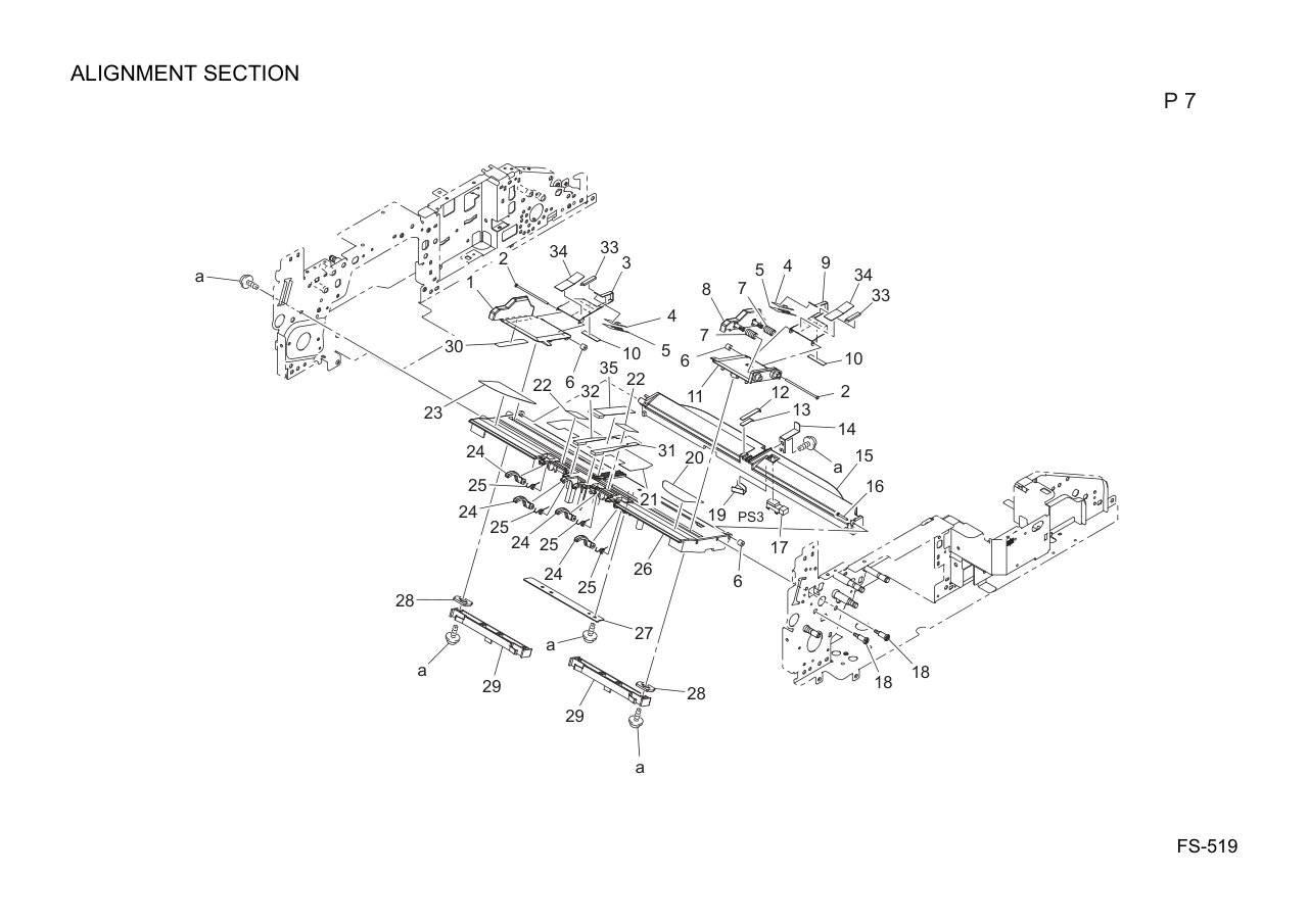 Konica FS-519 Finisher Parts