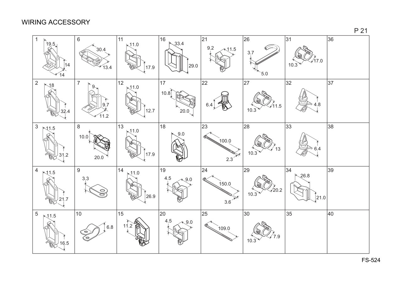 Konica FS-524 Finisher Parts