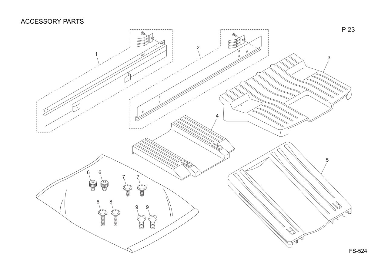 Konica FS-524 Finisher Parts