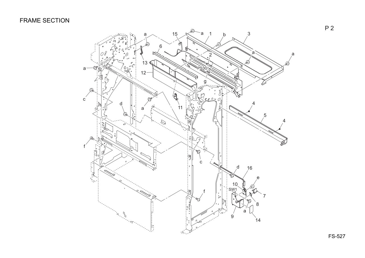 Konica FS-527 Finisher Parts