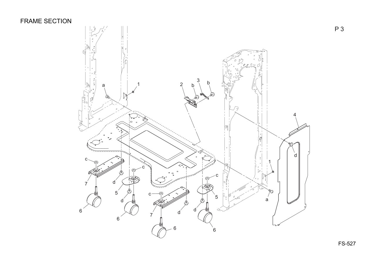 Konica FS-527 Finisher Parts