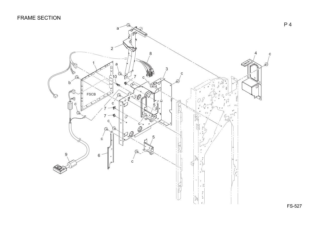 Konica FS-527 Finisher Parts