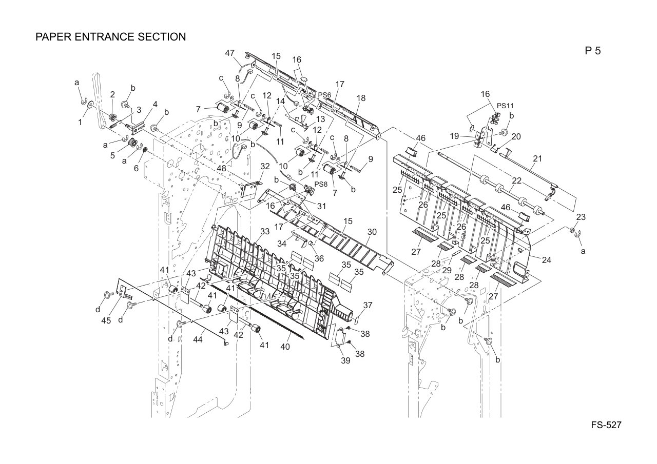 Konica FS-527 Finisher Parts