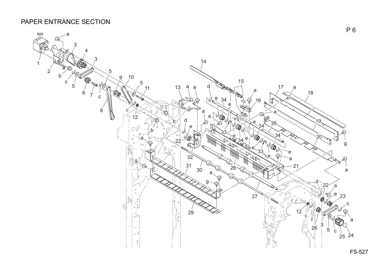 Konica FS-527 Finisher Parts