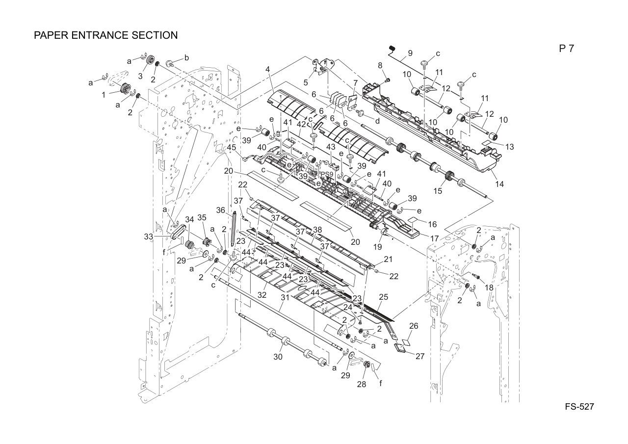 Konica FS-527 Finisher Parts