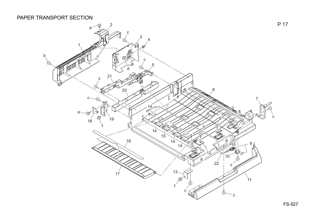 Konica FS-527 Finisher Parts