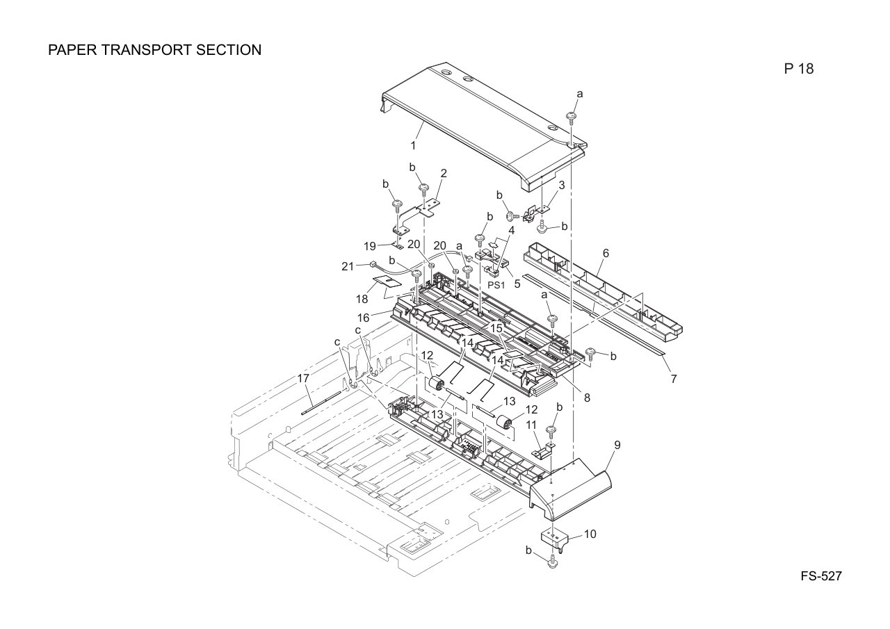 Konica FS-527 Finisher Parts