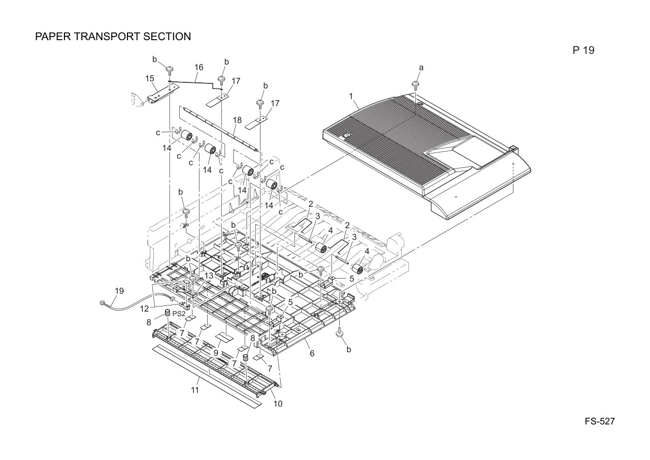 Konica FS-527 Finisher Parts