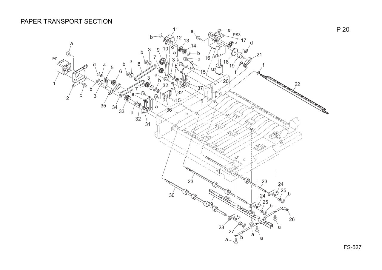 Konica FS-527 Finisher Parts