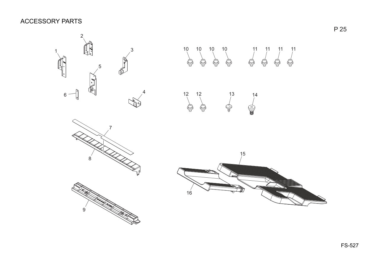 Konica FS-527 Finisher Parts