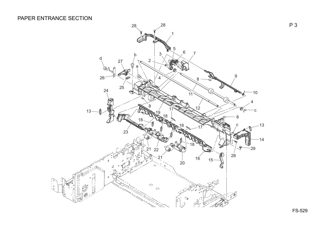 Konica FS-529 Finisher Parts