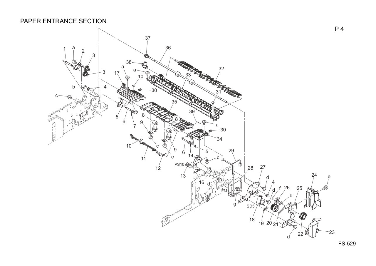 Konica FS-529 Finisher Parts
