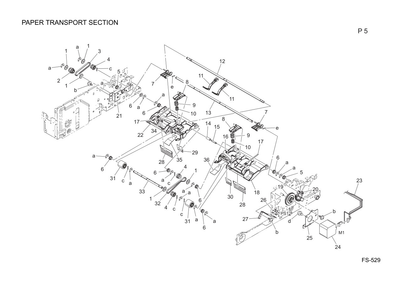Konica FS-529 Finisher Parts
