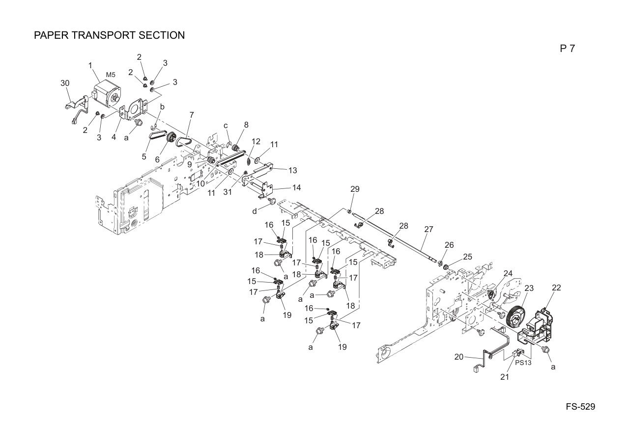 Konica FS-529 Finisher Parts