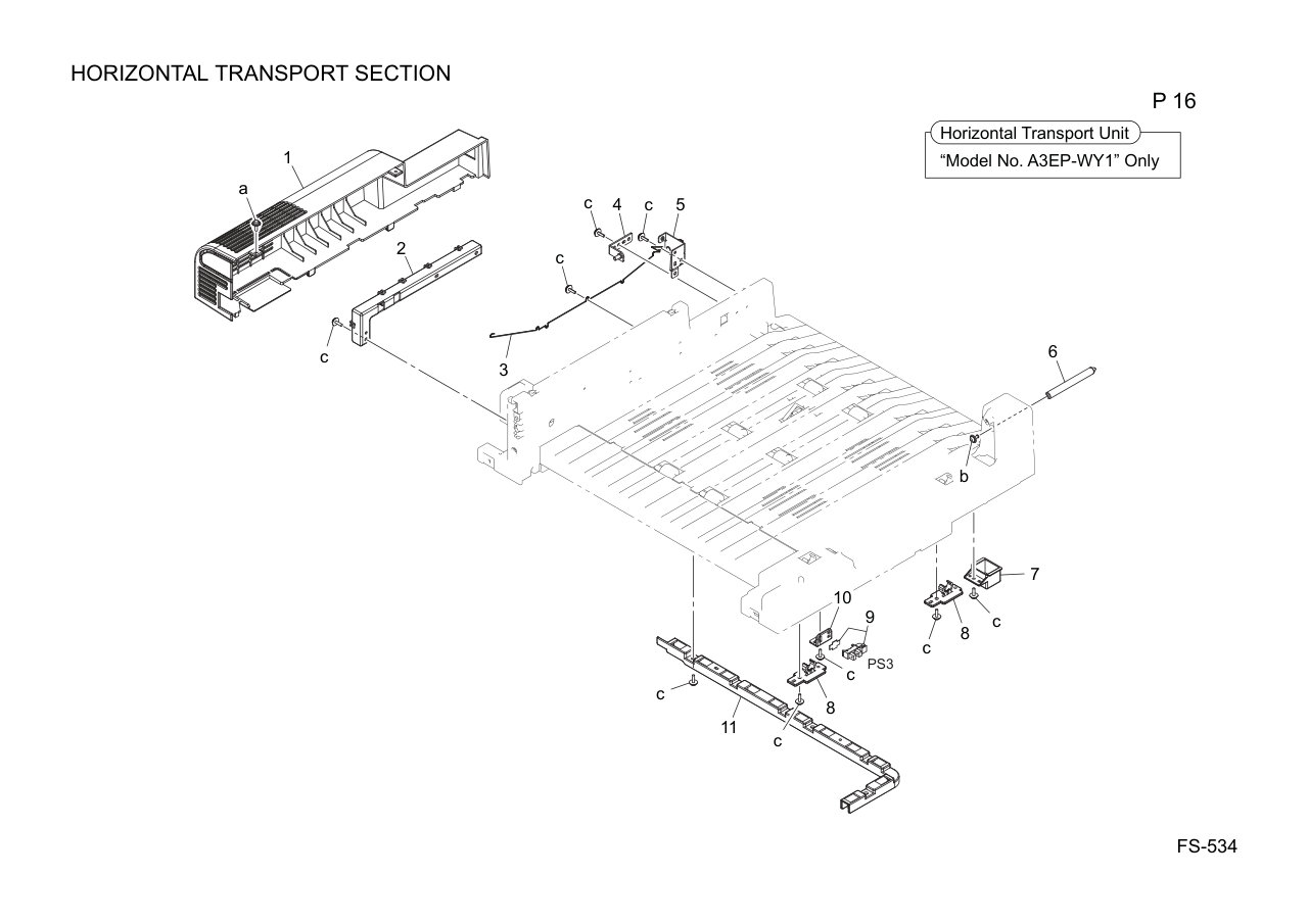 Konica FS-534 Finisher Parts