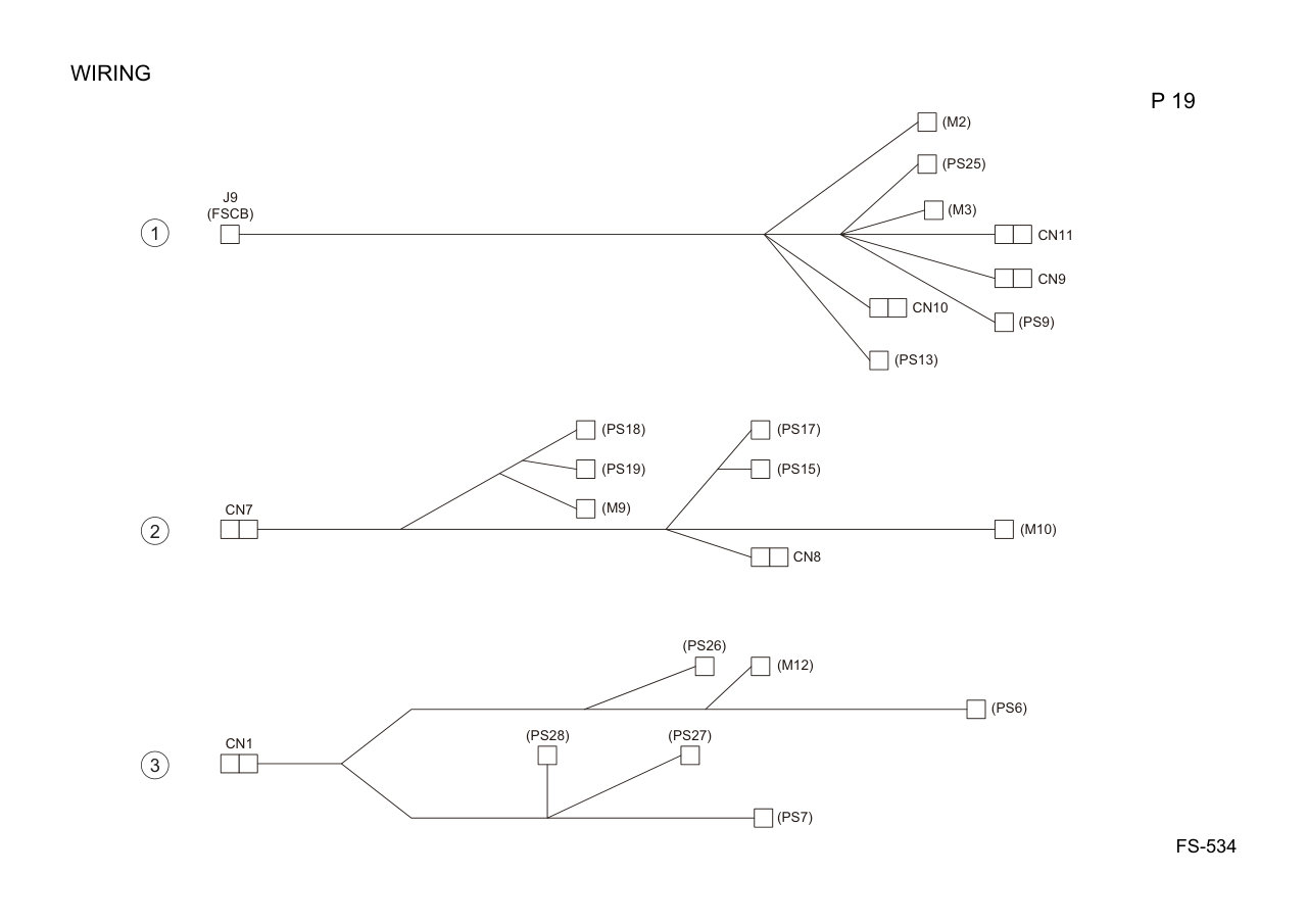 Konica FS-534 Finisher Parts