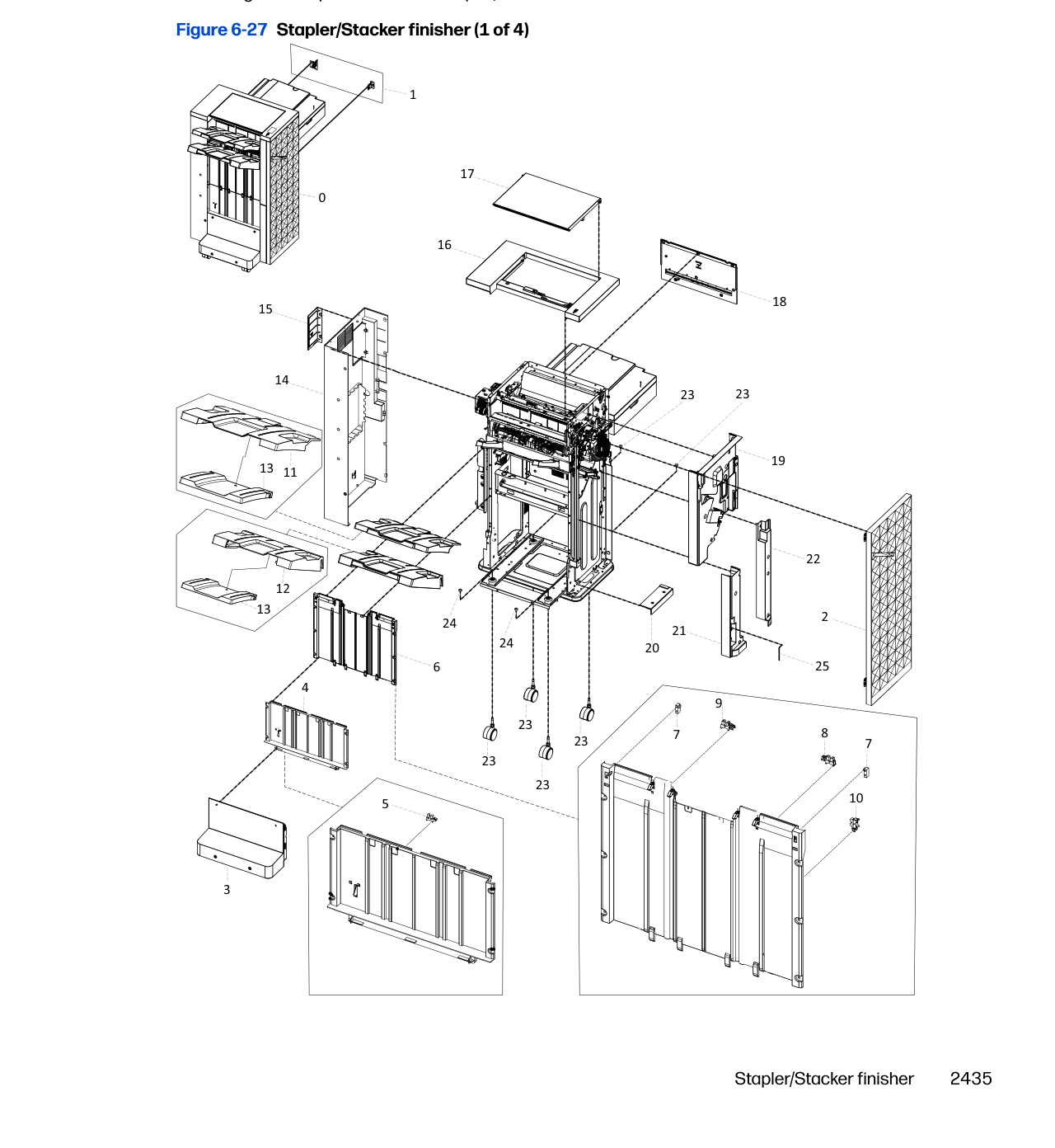 6-27 Stapler/Stacker finisher (1 of 4)