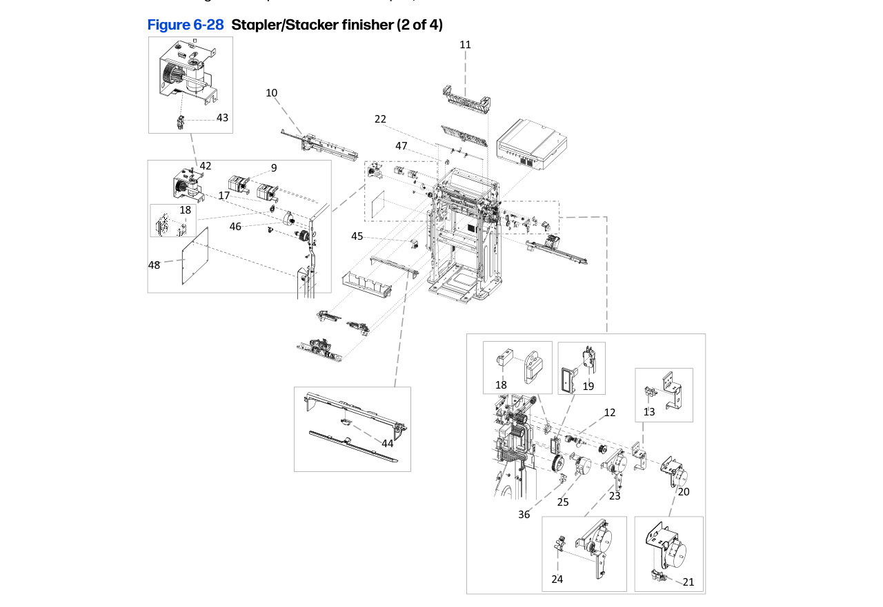 6-28 Stapler/Stacker finisher (2 of 4)