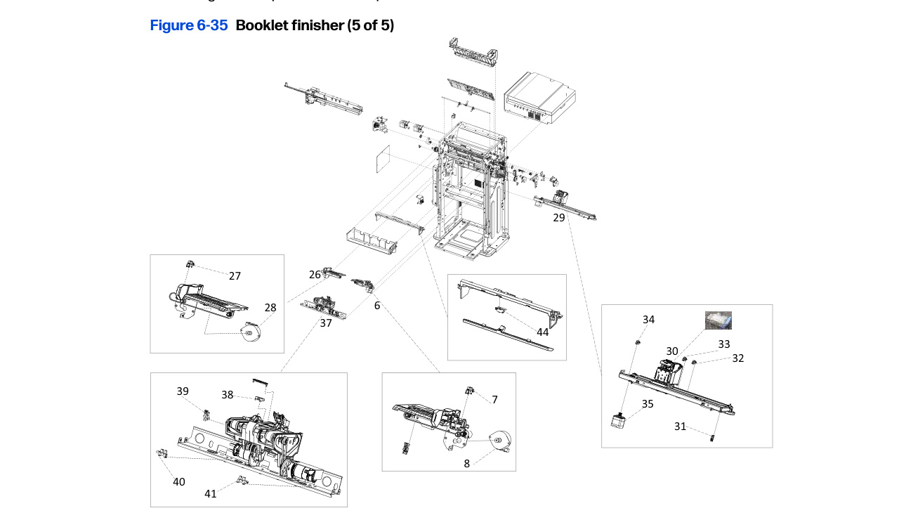 6-35 Booklet finisher (5 of 5)