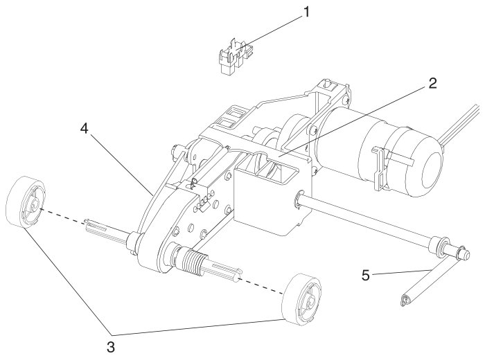 Assembly 4: Paper Feed (Autocompensator) parts diagram - IBM Infoprint 1120 & 1120n (4520) Parts