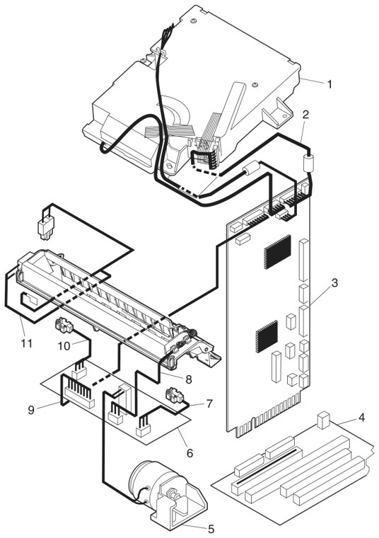 Assembly 19: Electronics VI parts diagram - IBM Infoprint 1120 & 1120n (4520) Parts