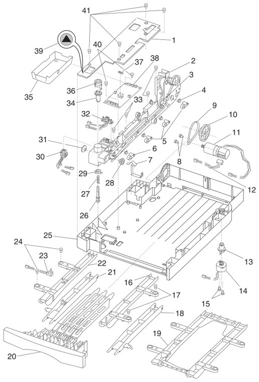 Assembly 23: Duplex Unit (continued) parts diagram - IBM Infoprint 1120 & 1120n (4520) Parts
