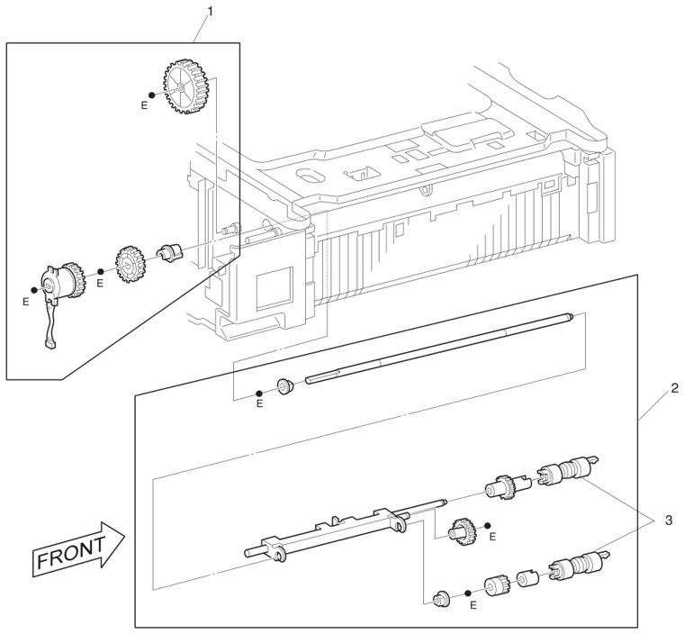 Assembly 6: Paper Pick Up parts diagram - IBM Infoprint 1145 & 1145n (4545) Parts