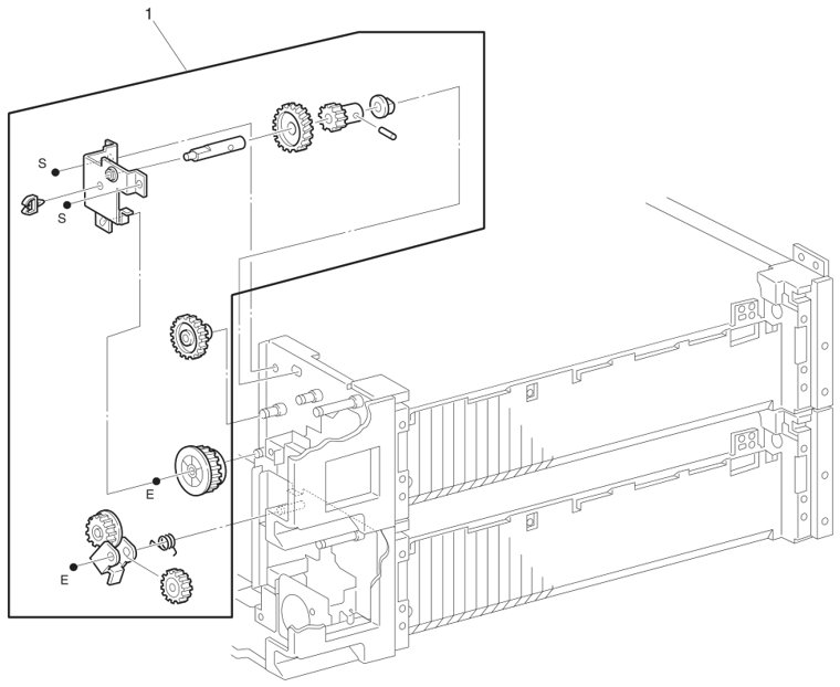 Assembly 9: Feed Drive Transmission parts diagram - IBM Infoprint 1145 & 1145n (4545) Parts