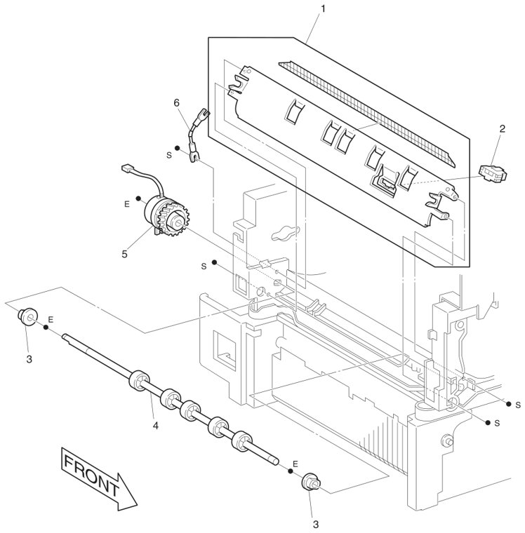 Assembly 13: Registration parts diagram - IBM Infoprint 1145 & 1145n (4545) Parts