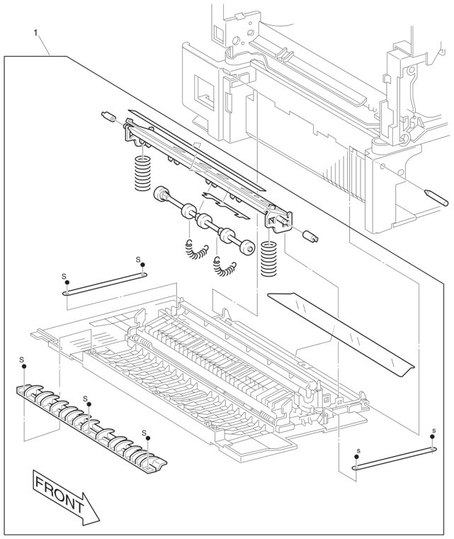Assembly 14: Left Upper Cover Assembly parts diagram - IBM Infoprint 1145 & 1145n (4545) Parts