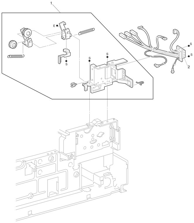 Assembly 21: Fuser Drive Assembly parts diagram - IBM Infoprint 1145 & 1145n (4545) Parts