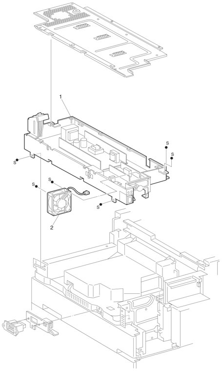 Assembly 22: Power Unit parts diagram - IBM Infoprint 1145 & 1145n (4545) Parts