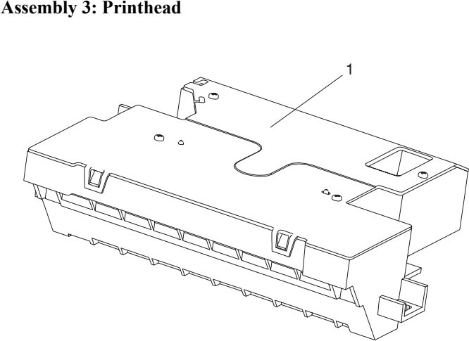 Assembly 3: Printhead parts diagram - IBM Infoprint 1130 & 1130n (4530) Parts