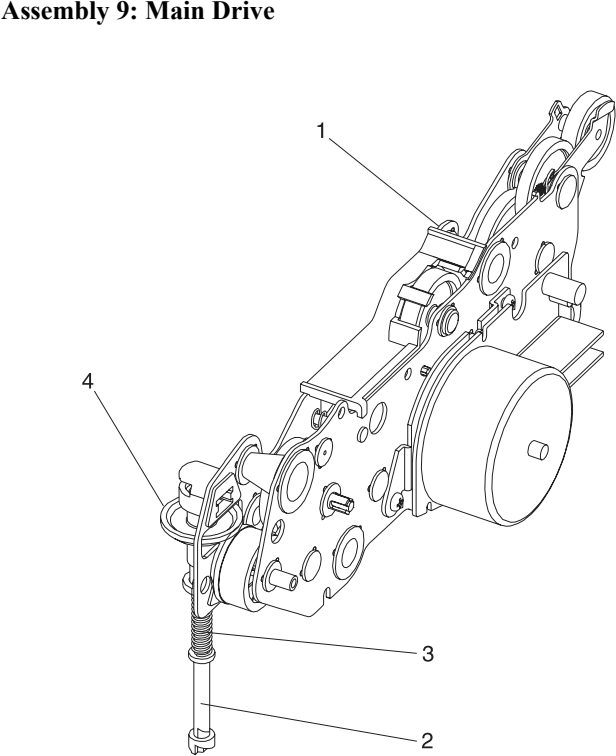Assembly 9: Main Drive parts diagram - IBM Infoprint 1130 & 1130n (4530) Parts